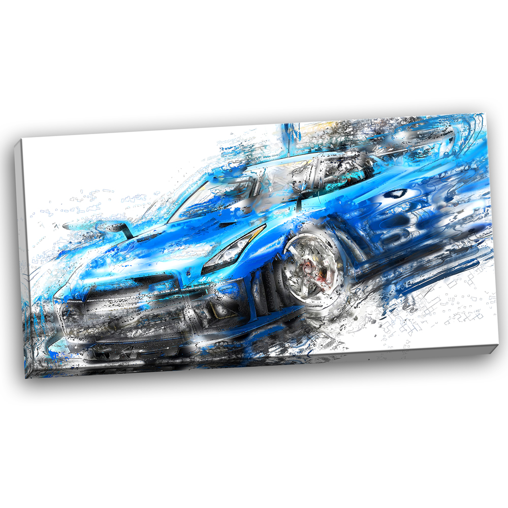 Burning Rubber Blue Super Car #PT2608 | Finecraft Art