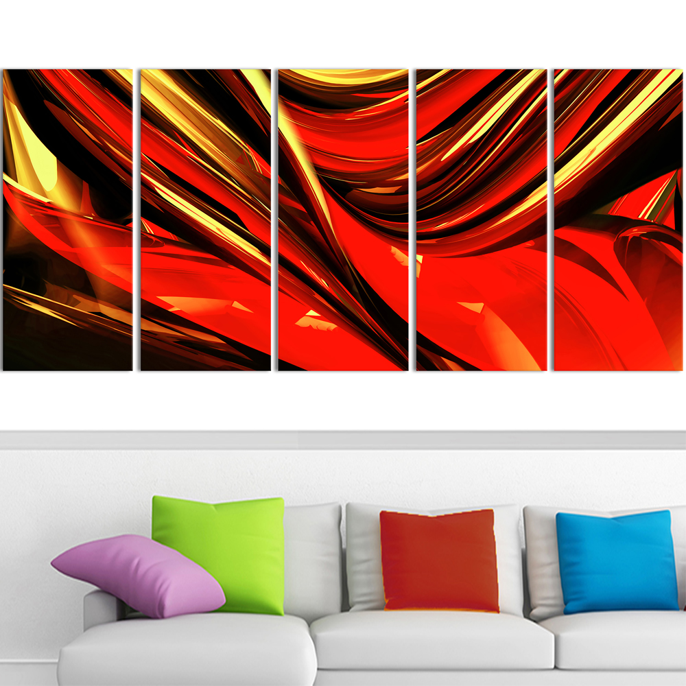 Red Lava Ribbons #PT3031 | Finecraft Art